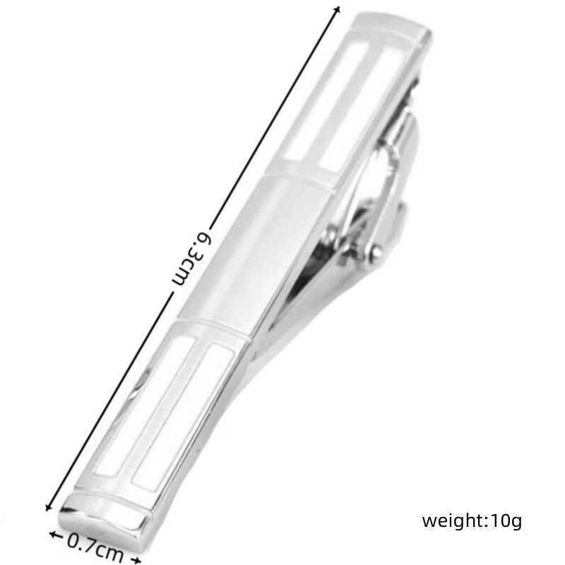 New copper material metal white tie clip fashion mens wedding tie clip clothing accessories wholesale W240914