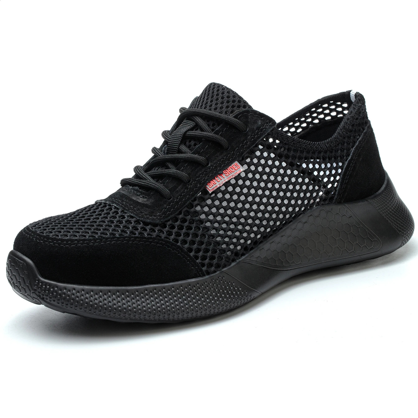 Breathable Work Summer Lightweight Protective Sneakers Safety Steel Toe Shoes Men Puncture-Proof boot e8fa
