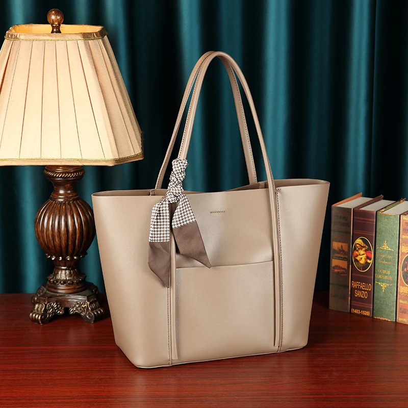 JIOMAY Classic Large Capacity Tote Handbag hot for Women - Retro PU Leather Shoulder Bag with Inner Pocket