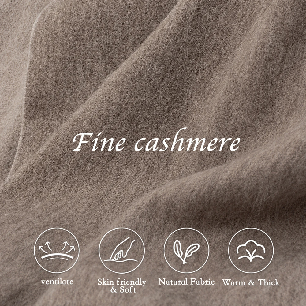 Classic Solid Colors Scarves Cashmere Soft Lamb Wool Scarf Long Tassel Neck Warmer Winter Scarf Female Winter Fashion Scarf 240909