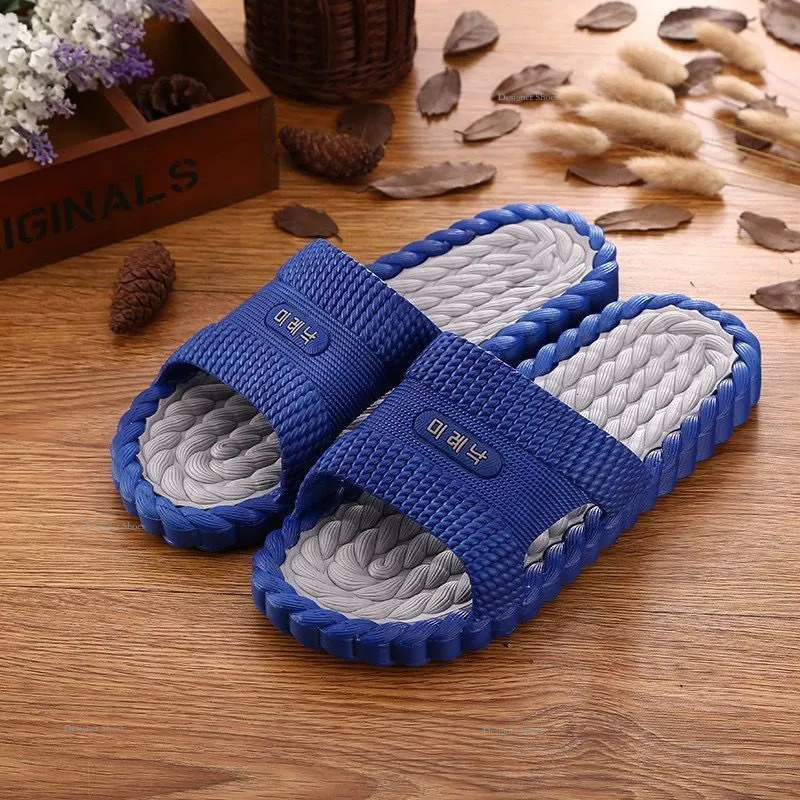 Odor Anti Slip Resistant Massage Sandals, Bathroom Couple Slippers, Plastic Home Shoes, Men's And Women's Slippers pers, pers