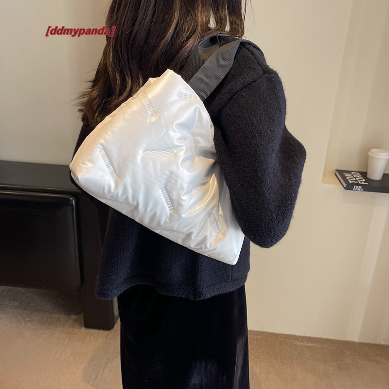 Autumn Winter Down for Women 2024 New Fashion, Small and Versatile Commuter Single Shoulder Tote Bag, Handheld Big Bag #22 ddmypanda