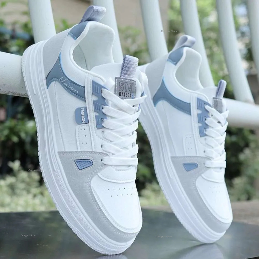 Skateboarding For Men Running Breathable Sports Board White Shoes Sneakers Comfortable Athletic Training Footwear Platform