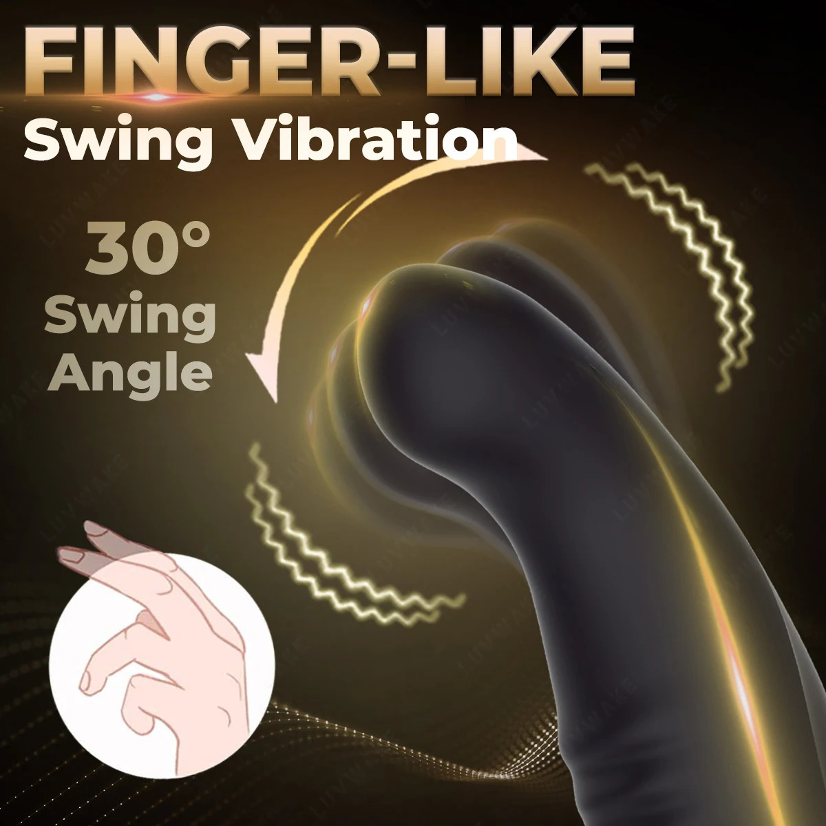 10 Wiggling Anal Plug Butt Prostate Massager Male Sex Toy 240914