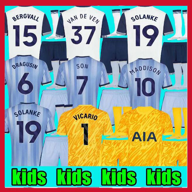 Kids Clothing 24 25 MADDISON SON WERNER Jerseys RICHARLISON KULUSEVSKI ROMERO VELIZ VAN DE VEN tottenham Baby SOLANKE Vicario 1