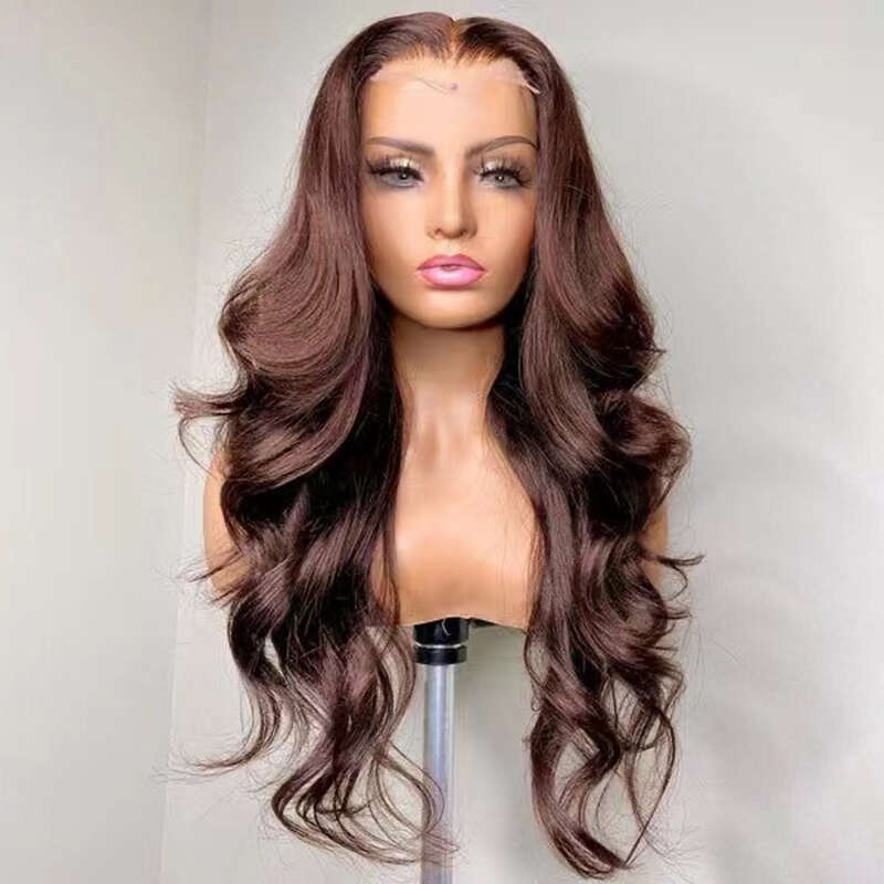 AIMEYA Black Body Wave Wigs For Women Lace Front Wig Heat Resistant Synthetic Hair Daily Used Cosplay