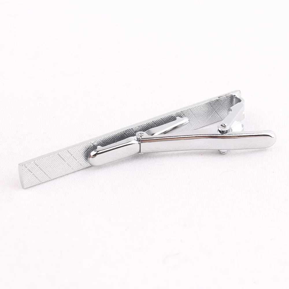 New mens silver tie clip classic mens tie clip alloy tie clip gold collar ring pin crystal business Corbata W240914