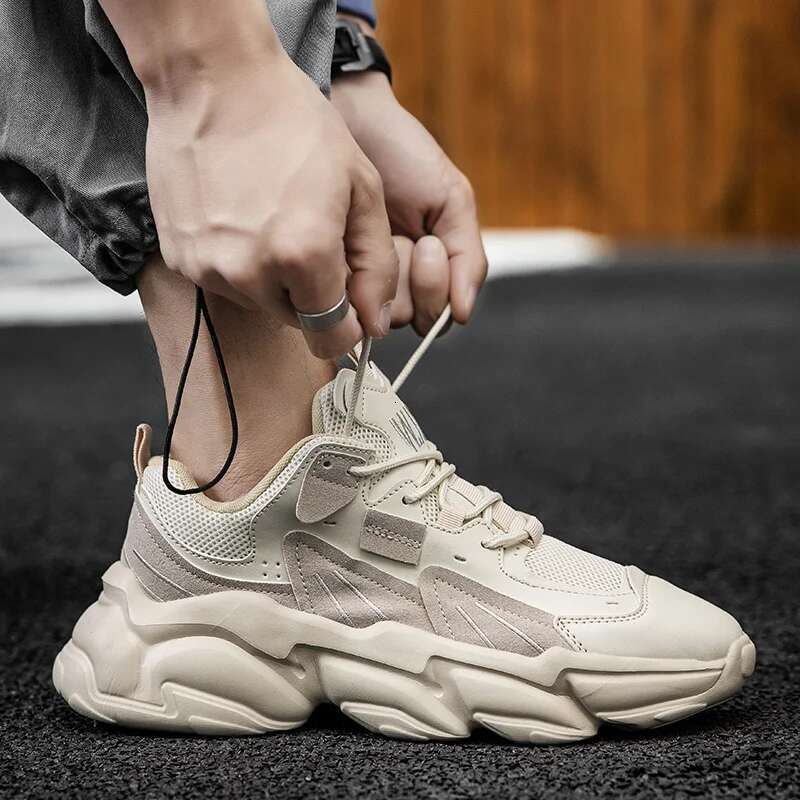 Elevator Sneakers Hidden Heels Plus Size 45 46 Heightening Shoes For Men Fashion Breathable 8cm 6cm Sports Taller Shoe