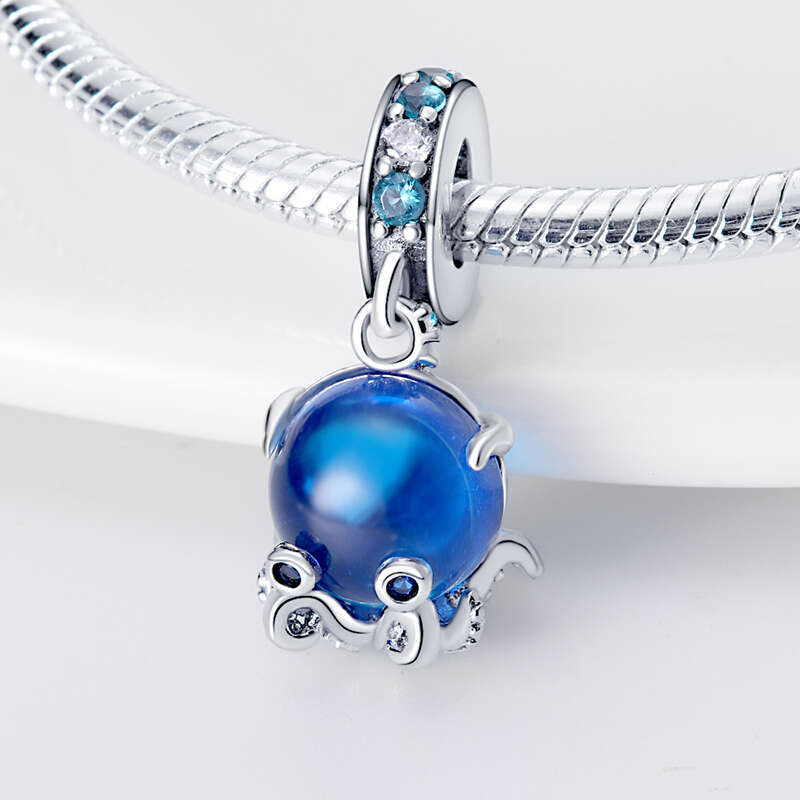 925 Sterling Silver Magic Color Chameleon Luminous Series Charm Beads Suitable Fit Charms Bracelet DIY Jewelry Gifts