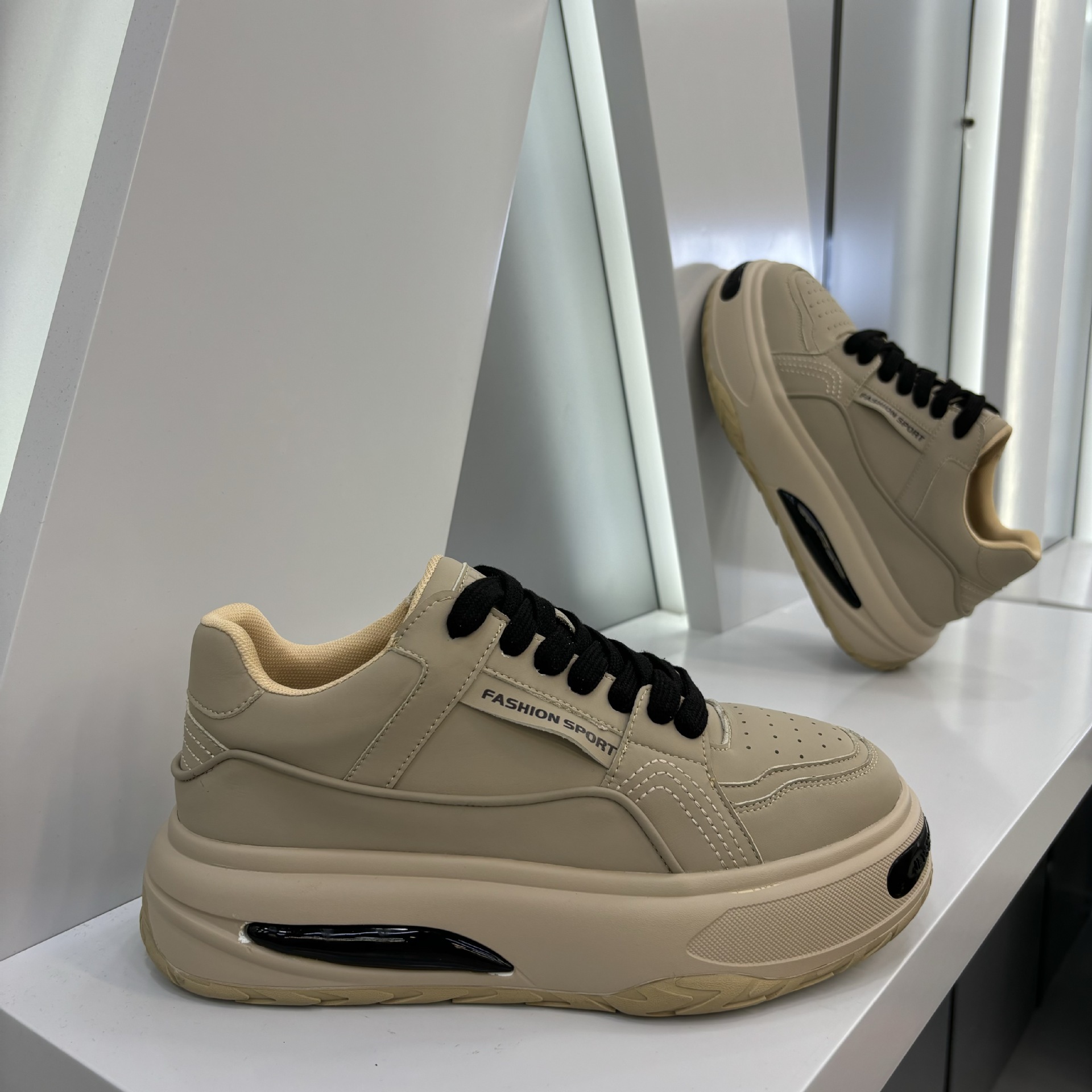 Ddmybear Rose Red Men's 2024 Autumn New Item Thick Sole Height Increasing Sports And Leisure Versatile Style Trendy Dad Shoes Chinese Brand Shoes