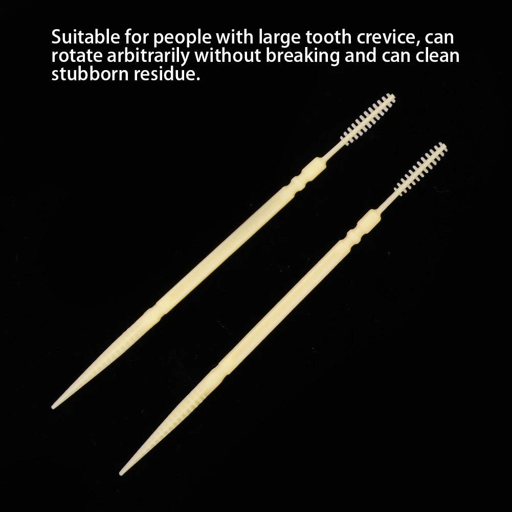 1000 Pcs Double-Head Teeth Cleaning Toothpick Oral Care Floss Pick Clean Interdental Residue While Protect Gums Prevent Bacteria 240905