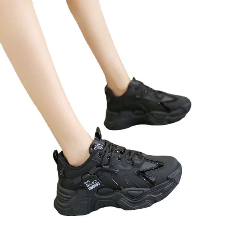 2024 New Fashion Versatile Women's Tennis Shoes Breathable Mesh Comfortable Platform Casual Sneakers