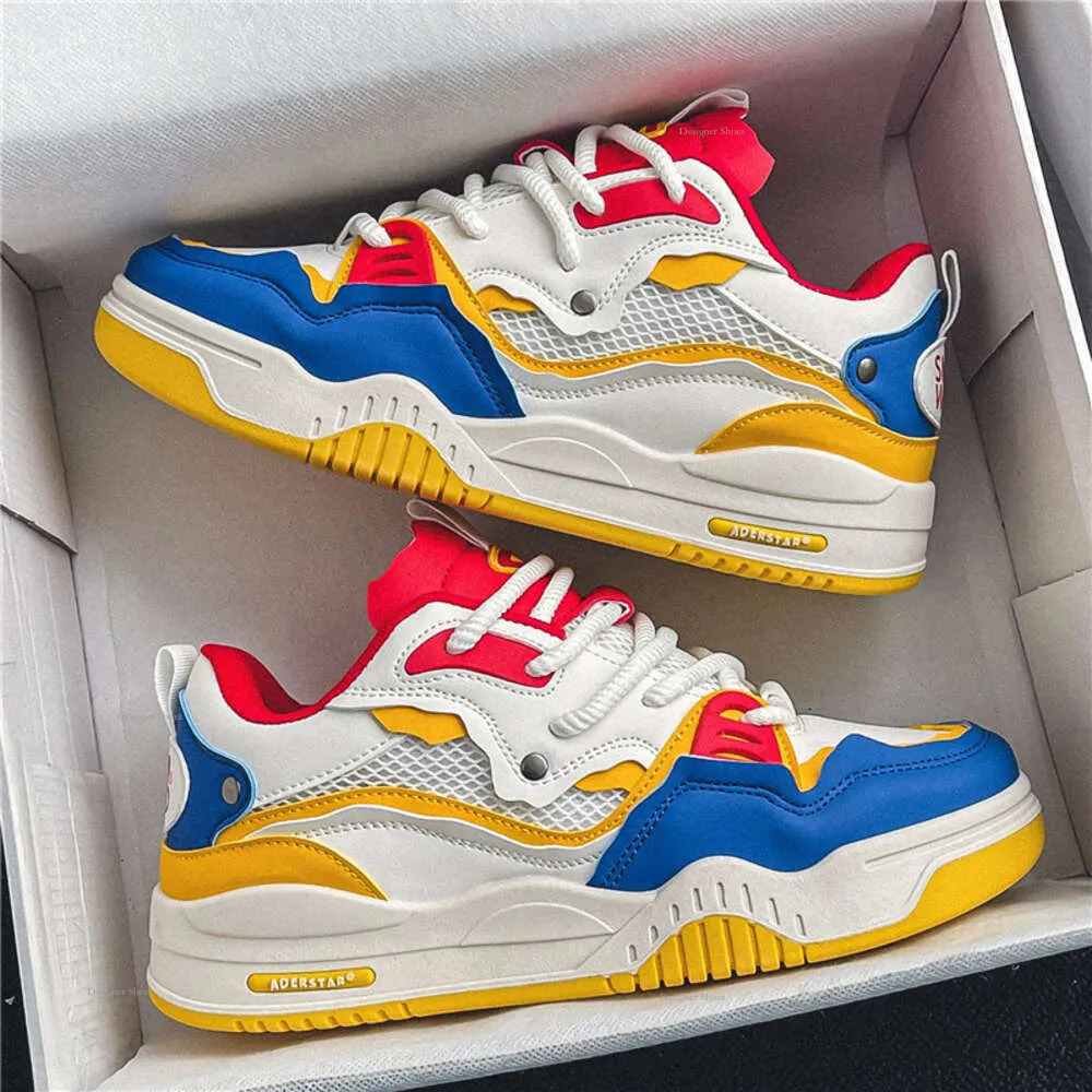 2024 New Spring Summer Fashion Platform For Comfortable Flat Casual Sneaker Men Lace-Up Skateboard Sneakers S s