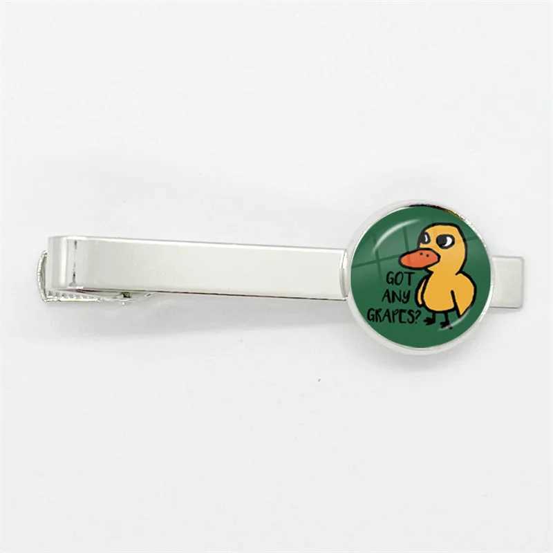Fresh ice lemon water with any grape duck glass dome tie clip set accessories W240914