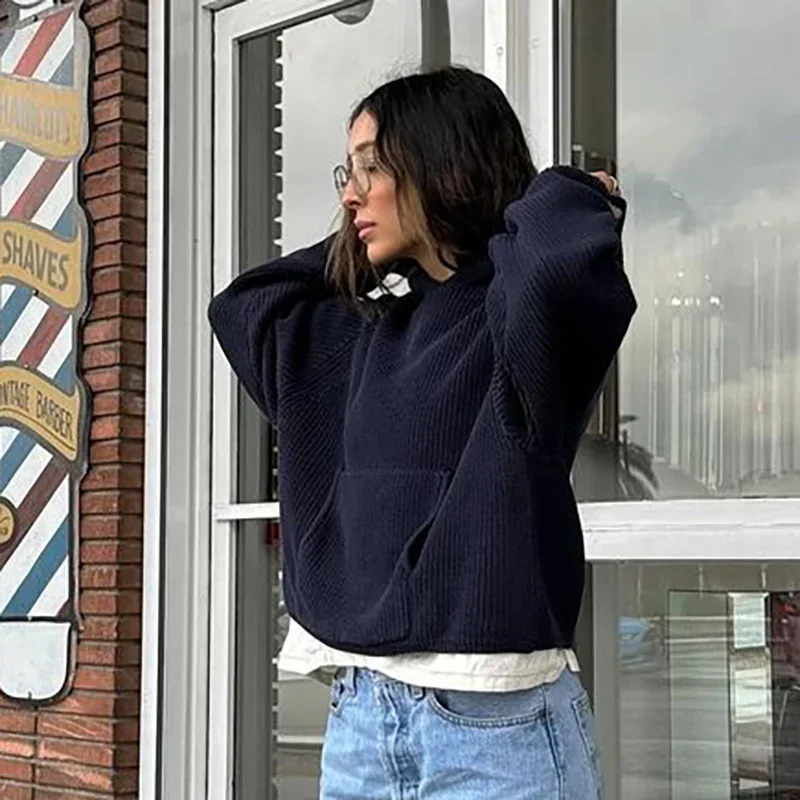 DEEPTOWN Y2k Hooded Sweater Winter Streetwear Hiphop Long Sleeve Star Print Graphics Sweater Jacquard Knit Hooded Pullover 240909CJ