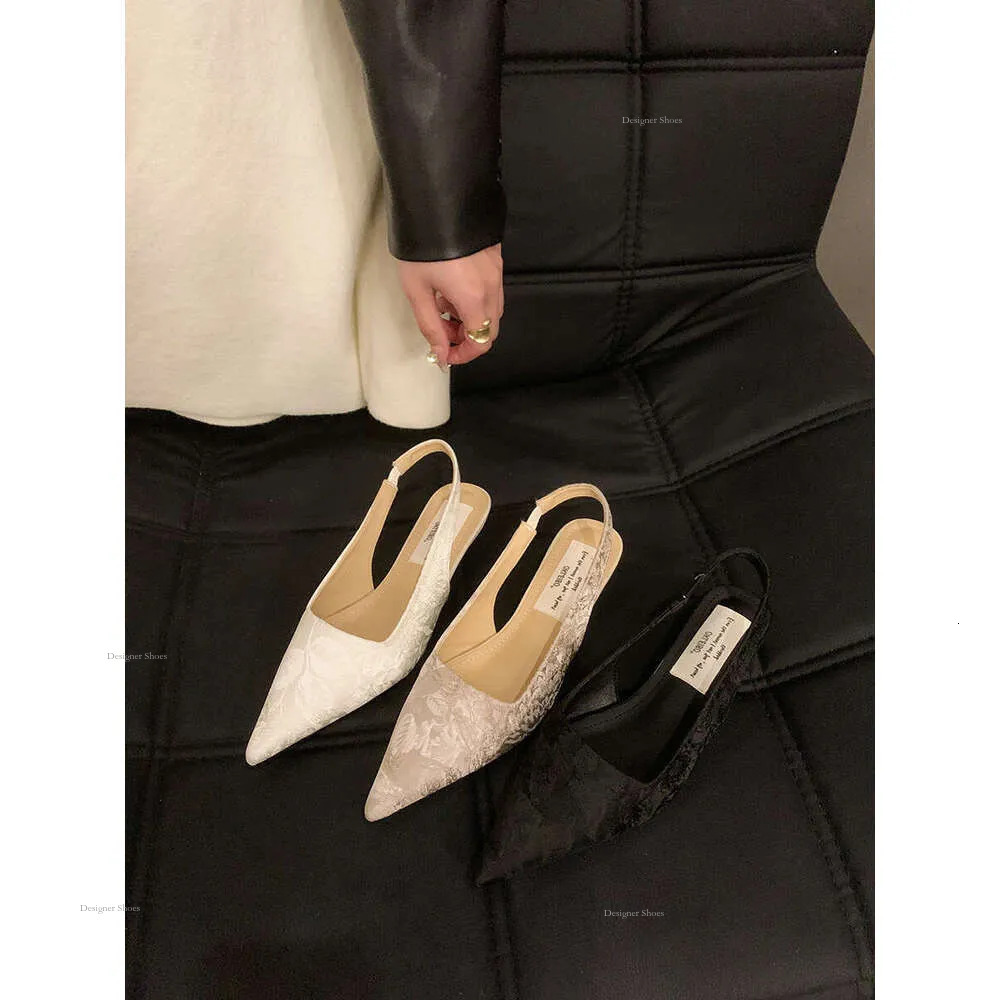 Women's Shoes 2024S New Design Solid Flat Heel Gentle Style Vintage Style Minimalist Style Triple Black Free Shipping