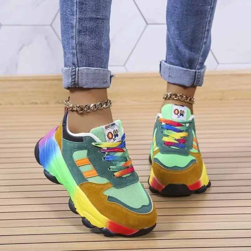 2024 Women Sport Sneaker Tennis Running Shoes Female Casual Platform Fashion Footwear Basket Comfortable Elegant Athletic Trend