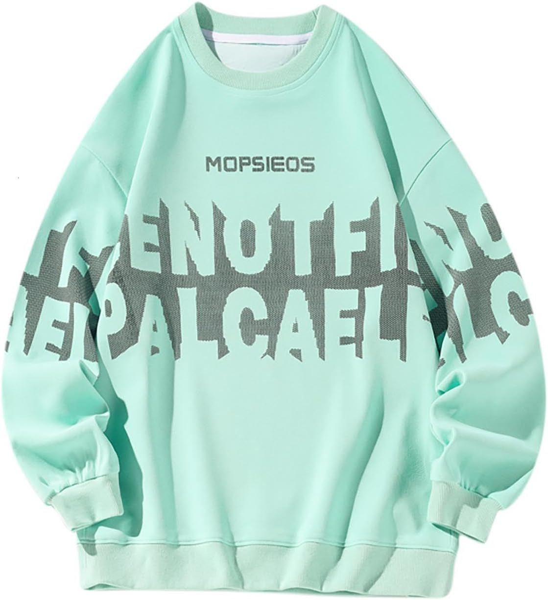 Long Sleeve Shirts for Men sweatshirt Trendy Sweatshirt Casual Letter Printing Tops Fall Winter Fashion Crew Neck T-Shirts d5