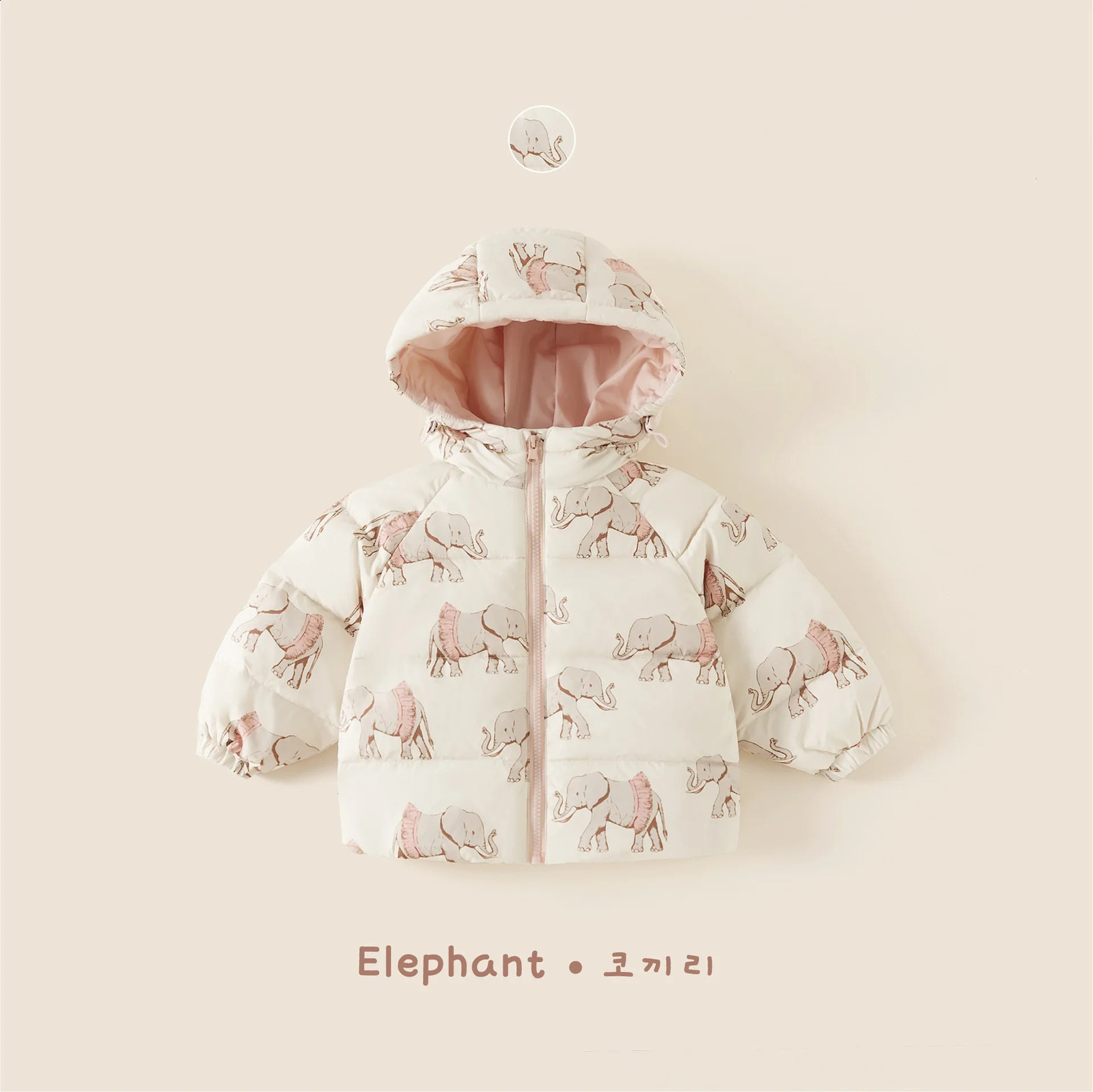 Winter Children Girl Down Jacket Cartoon Rabbbit Thicken Warm Baby Kid Zipper Snowsuits For Girls 16Y Infant Hooded Parka 240905