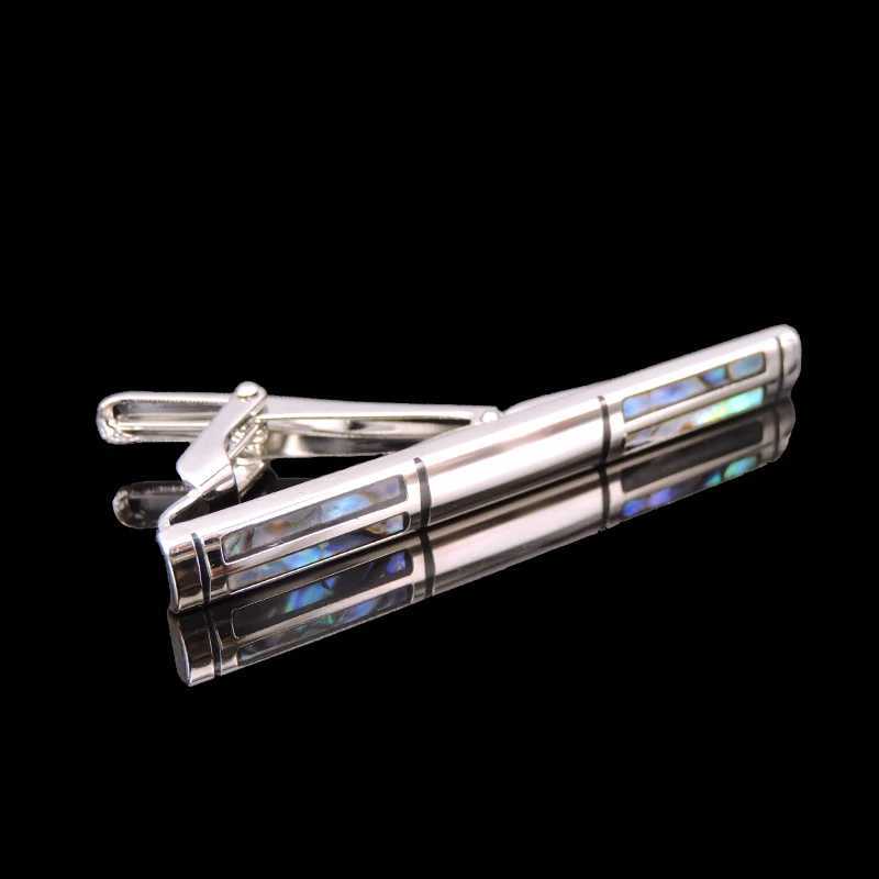 High quality blue shell tie clip brand new fashionable tie mens wedding tie clip gift W240914