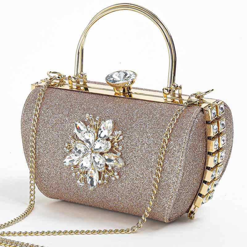 Diamond studded flower banquet formal dress, socialite women's qipao annual meeting evening dress bag, batch