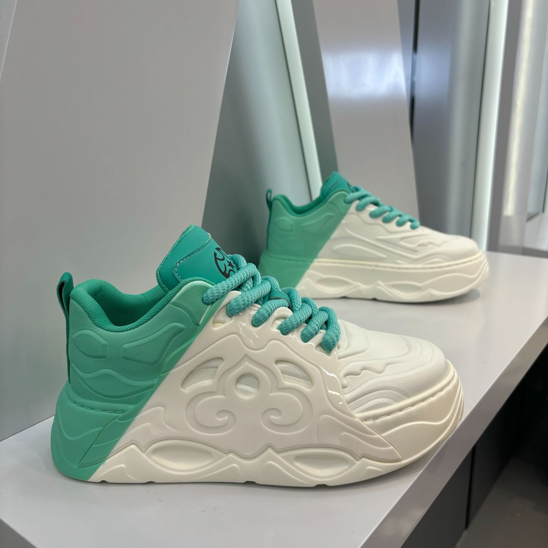 Ddmybear Fashionable Autumn Edition Dad Simple Splicing Thick Sole Height Increasing Fashion Trend Sports Versatile Casual Shoes Chinese Brand Shoes F