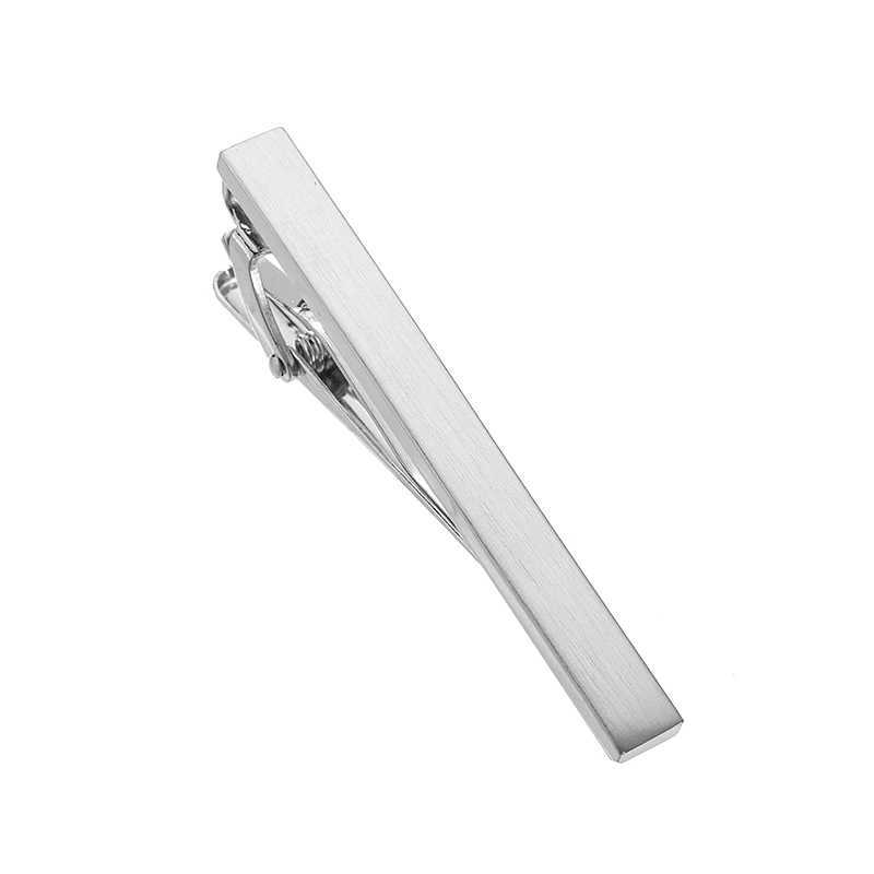 New copper material four-color metal smooth brushed tie clip fashionable mens wedding accessories tie pin jewelry wholesale W240914