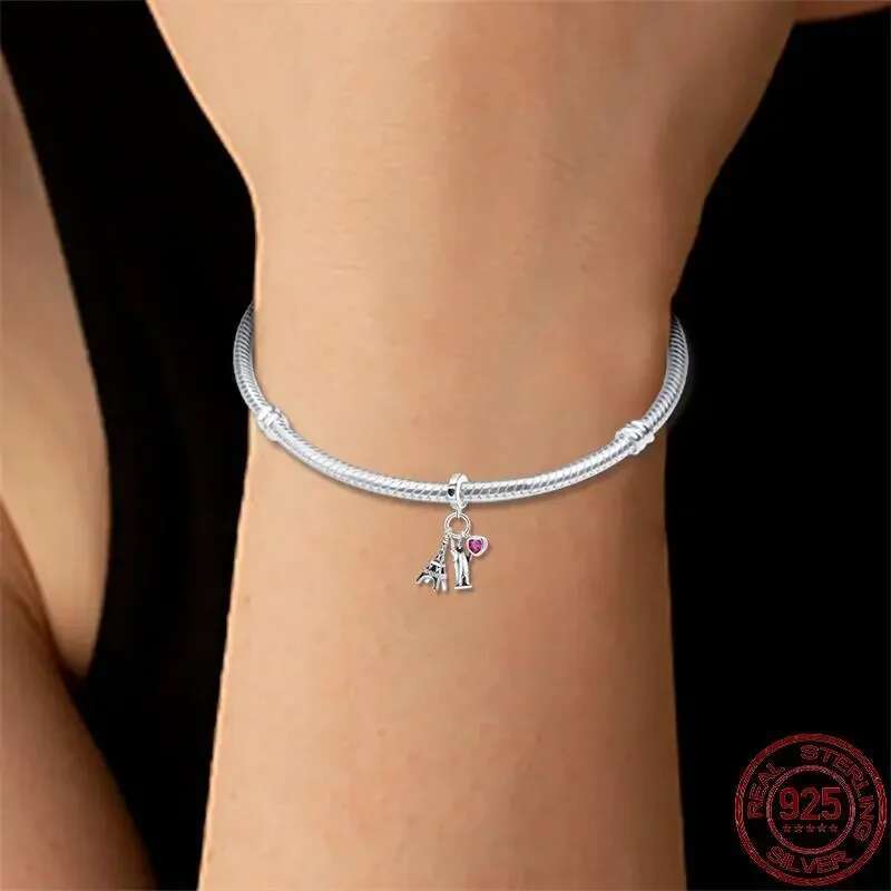 925 Sterling Silver World Famous Architecture Series-Colosseum Charm Fit Original Bracelet DIY Bead Ms Jewelry Gift