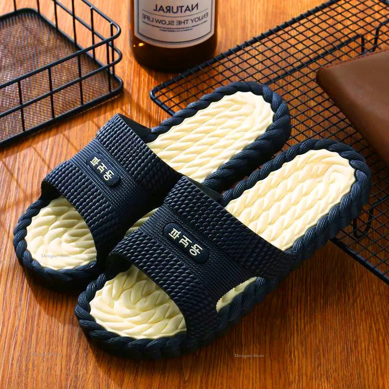 Odor Anti Slip Resistant Massage Sandals, Bathroom Couple Slippers, Plastic Home Shoes, Men's And Women's Slippers pers, pers