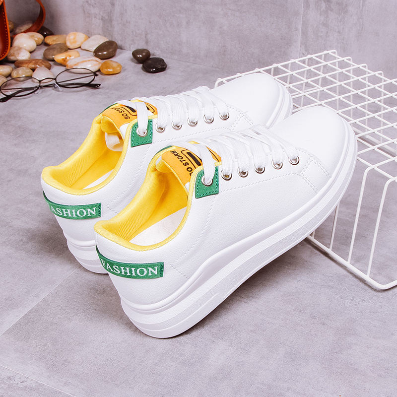 Latest Spring Autumn White Women Platform Woman Fashion Sneakers High Quality PU Casual Ladies Shoes Loafers