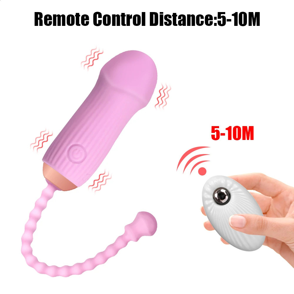 Nipple Vaginal Clitoris Stimulation Anal Vaginal Balls G-spot Vibrating Egg Remote Control Mushroom Head 12 Speeds 240904