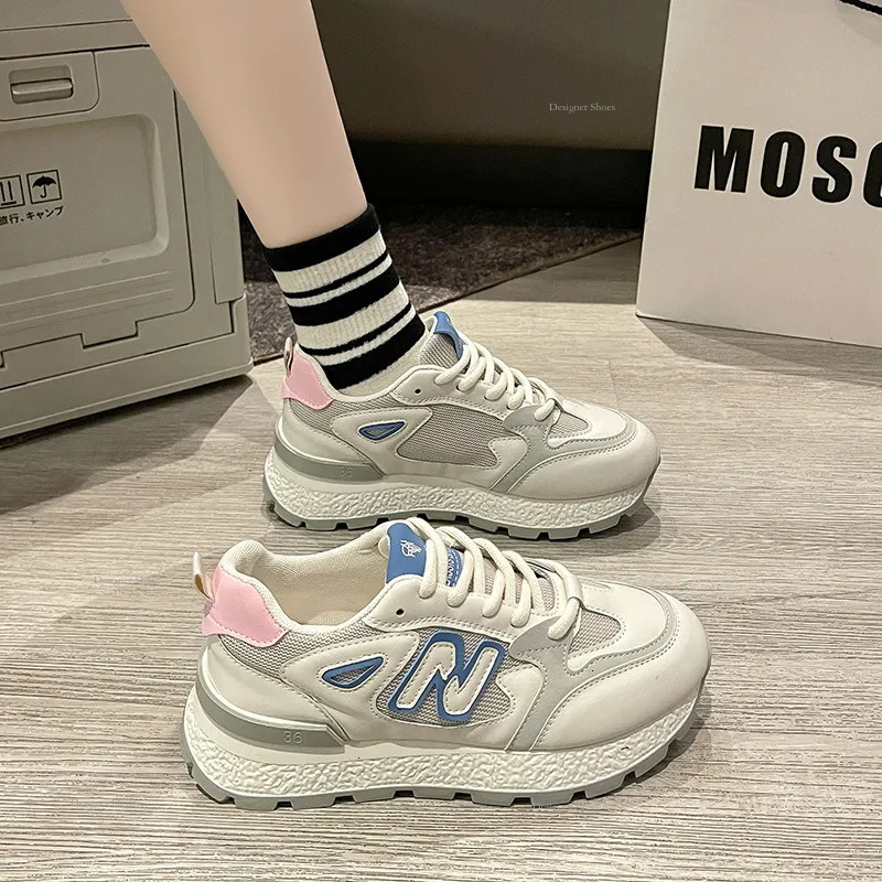 S Forrest Ddmyshoes Gump Sneakers Women S Spring New Korean Version Thick Soled Waffle Show Off Feet Small And Lightweight Student Dad Shoes OUTDOOR C