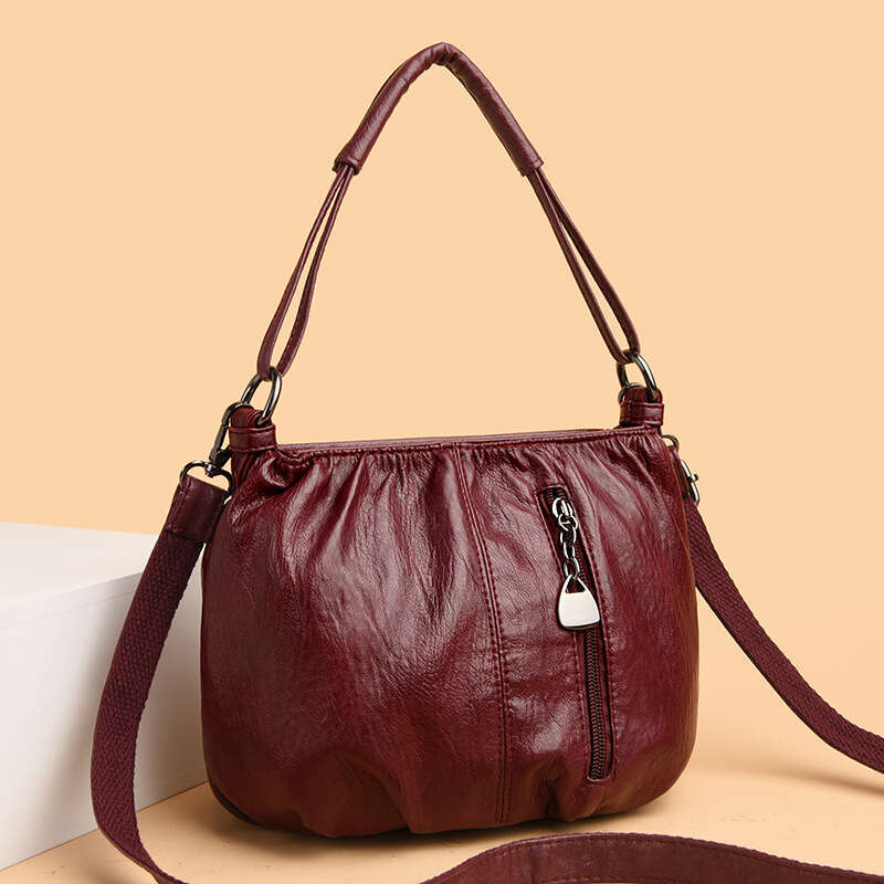 AMZZ Handbag 2024 New Women's Fashion Single Shoulder Multi layered Large Capacity Crossbody Bag