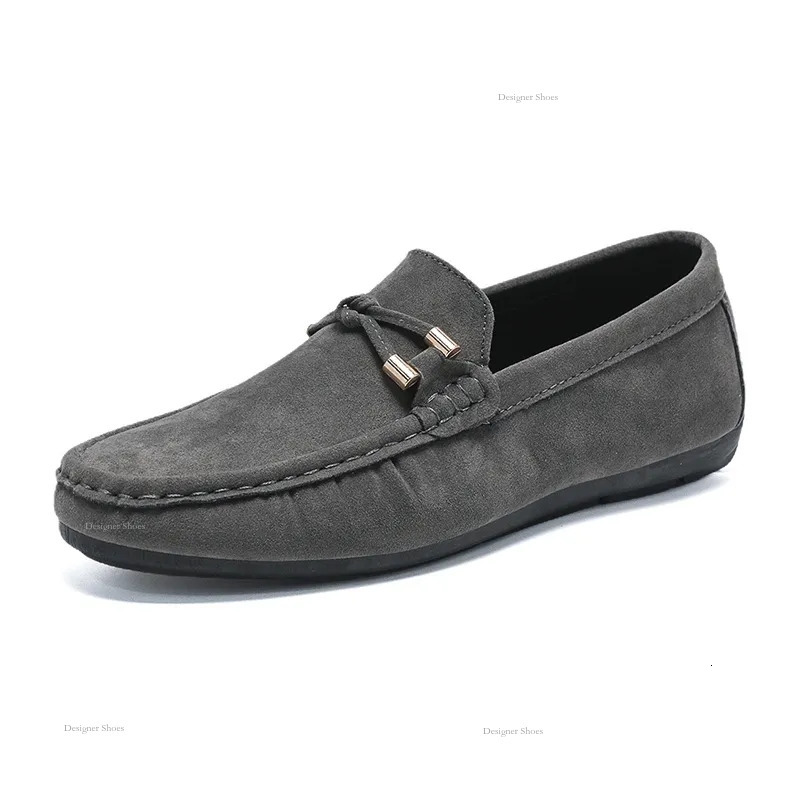 Shoes Spring Men's 2024 New Lazy Soft Sole Kick Men's Driving Casual Leather Shoes