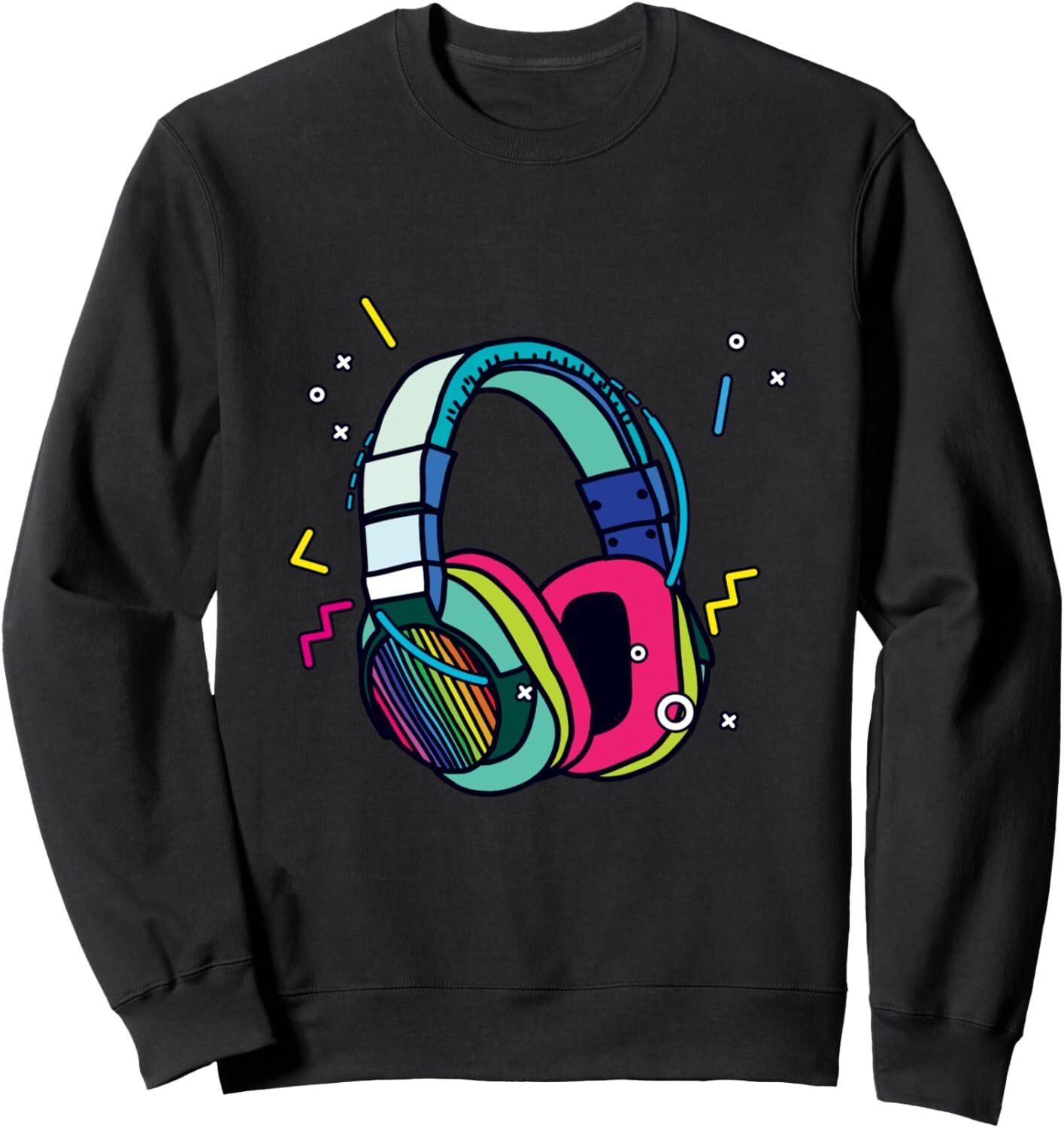 Long Sleeve Shirts for Men sweatshirt Music Sound Headphones DJ Funny Gift For Disk Jockey Sweatshirt Tee Streetwear Casual tops clothes