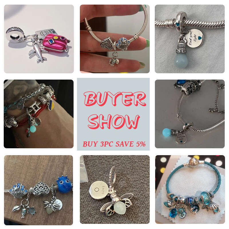 S925 Fit Original Bracelets Luminous Firefly Chameleon 925 Sterling Silver Lover Charms Bead Fine DIY fine Jewelry