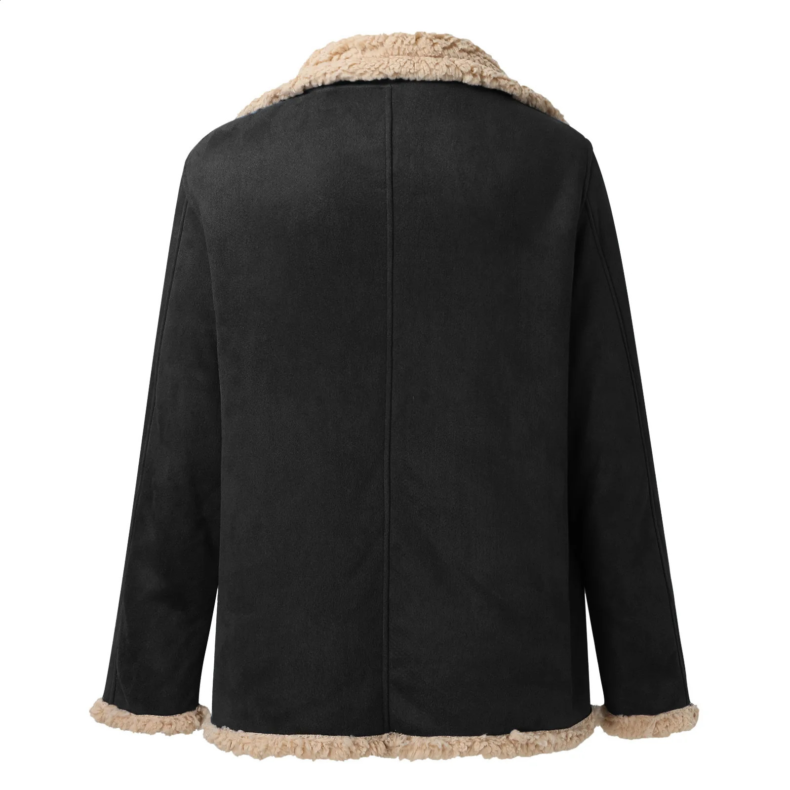 mens jacket lightweight Mens Fashion Simple Winter Coat Lapel Long Sleeve Padded Leather Vintage Thicken chaquetas 240905