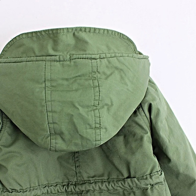 Winter Children Down Parkas 29Y European Style Boys Girls Warm Outerwear Color Green Blue Hooded Coats For 240905