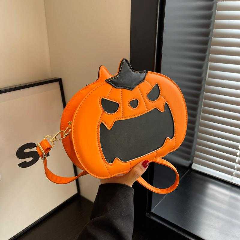 CMM Pumpkin Bag for Women Halloween Fun and Bizarre Western Crossbody Bag Unique Design for Women