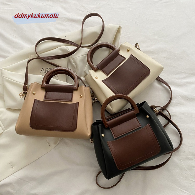 New Fashionable Texture Large Capacity Bucket Bag for Women, Korean Trendy Single Room Crossbody Bag, Ins Premium Handbag H727#14 bde7b