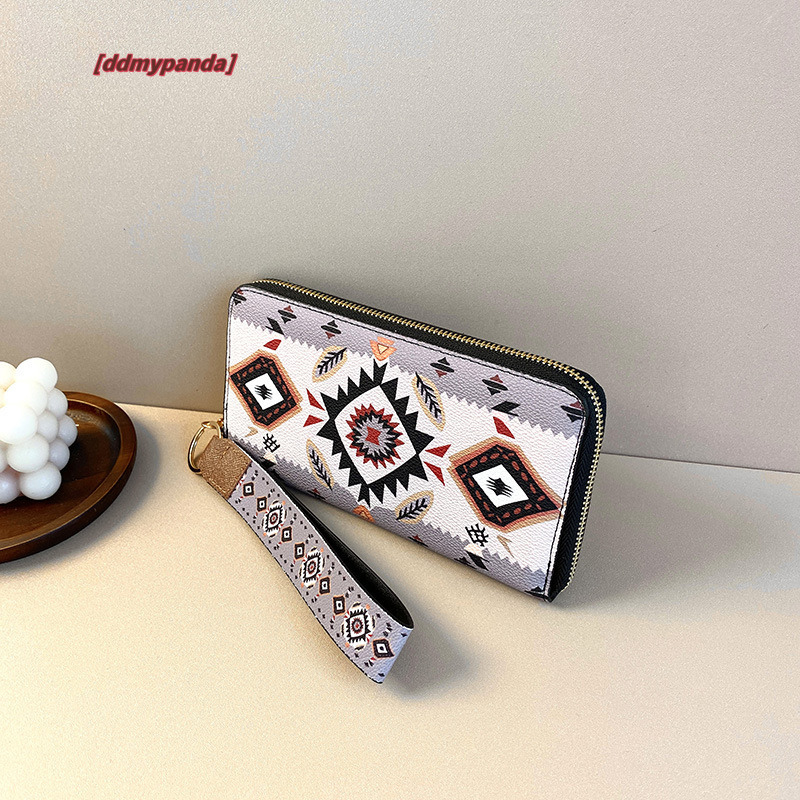 New 2024 Chinese style large capacity zippered handbag, fashionable and trendy wrist wallet, women's trend #15 ddmypanda