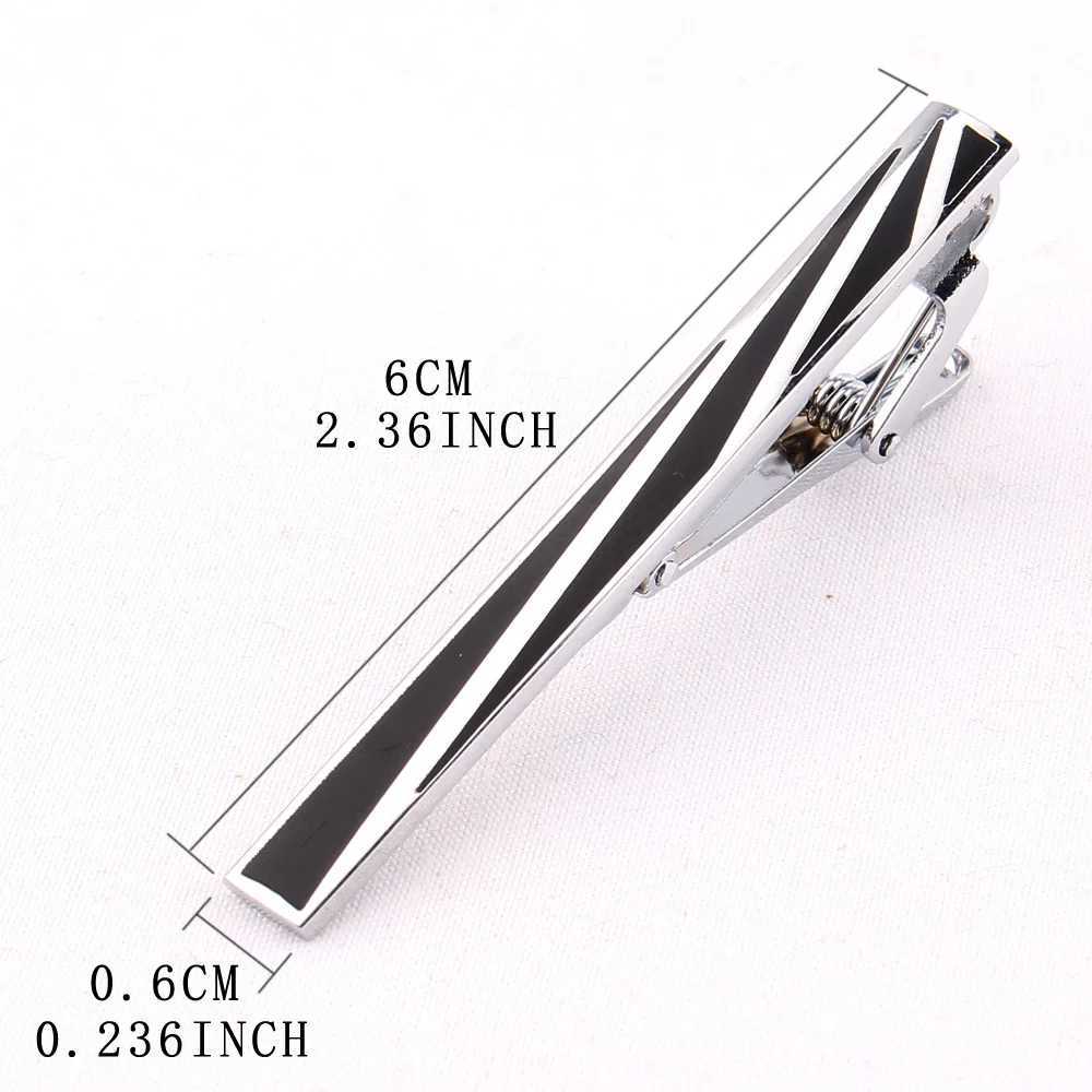 New mens silver tie clip classic mens tie clip alloy tie clip gold collar ring pin crystal business Corbata W240914