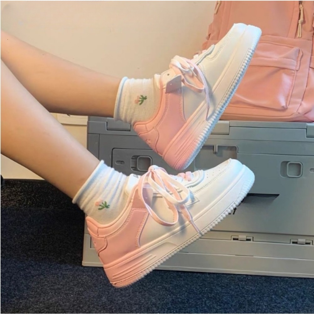 Tennis Sneakers Woman Spring Autumn Sports Board Fashion Comfort Colorful Casual Academy Style Little White Shoes Female