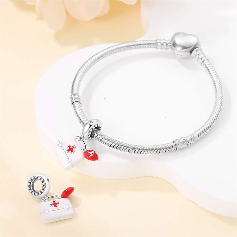 925 Sterling Silver Fit Original Bracelets Music Symbol Drawing Plate Medicine Box Career Series Charms Beads DIY Bracelet For women fine Jewelry