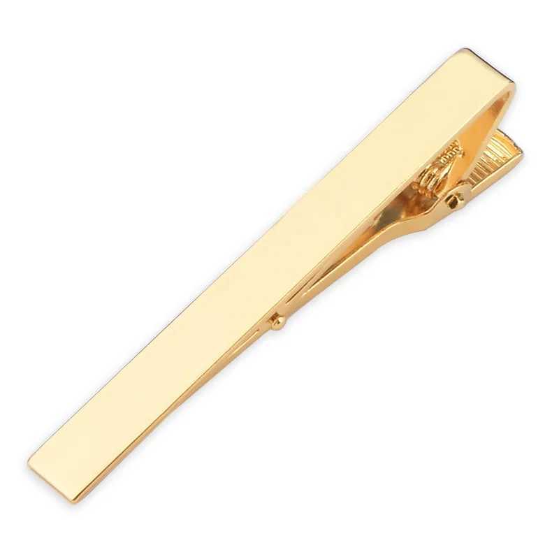 DIY Name Pattern 5.8 * 0.6cm Mens Tie Clip Silver Gold Business Tie Pin Buckle Necklace Customization W240914