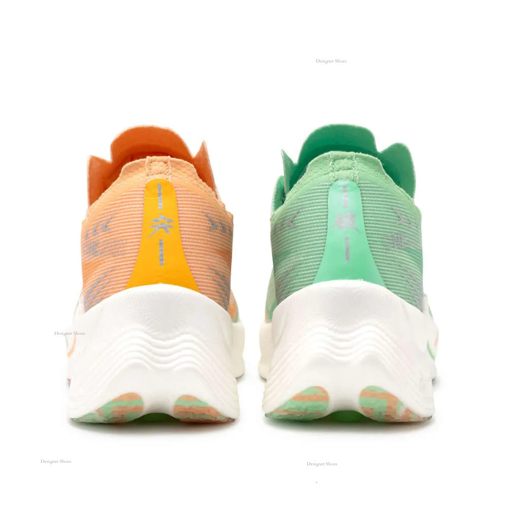 Carbon Full Palm Plate Marathon Running Shoes Women's Professional Physical Test Running Shoes Male Students Summer Non-Slip Super Light Rebound 