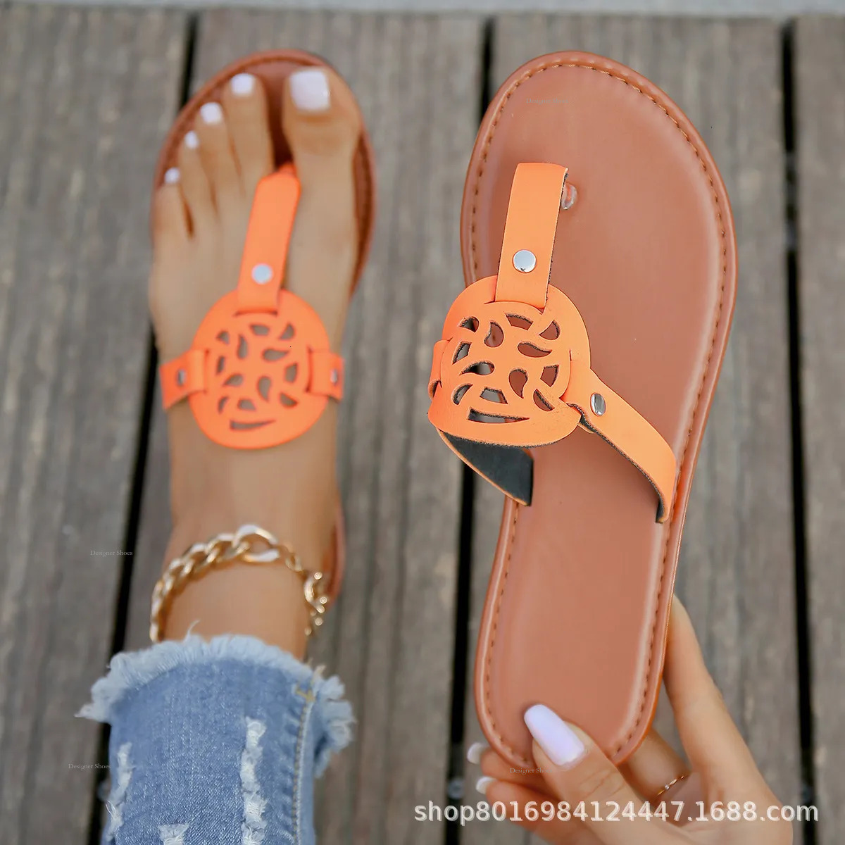 Lightweight Flat Toed Beach Sandals Women, Flip Flops For Women