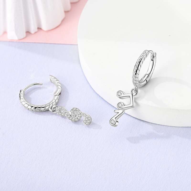 New 925 Sterling Silver Heart Shaped For Women Shooting Star Geometric Double Hoop Earrings Fine Romantic Jewelry