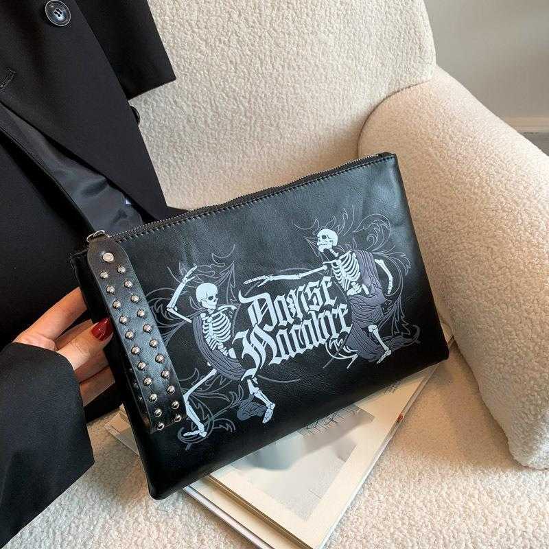 CMM Gothic Bag Female Item Niche Parody Halloween Small Square Bag Hundred Hands Holding Envelope Bag