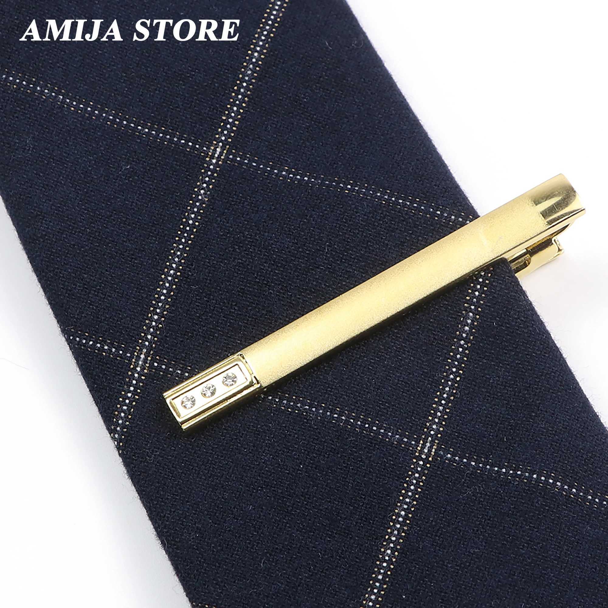 Mens metal gold tie clip used for wedding gifts necklace buckles mens tie clip mens tie clip W240914